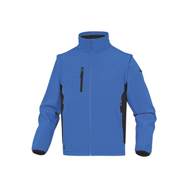 Veste Softshell Zippé DeltaPlus MYSEN2 Bleu-Noir