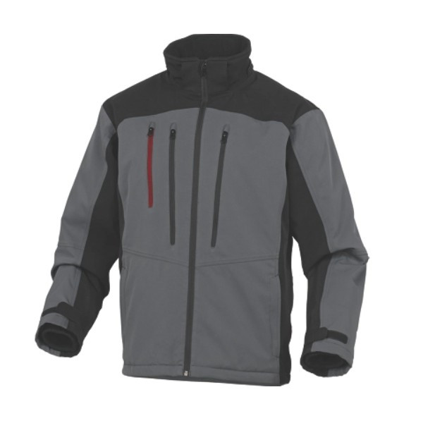 Veste Softshell Zippé DeltaPlus MYSEN2 Gris-Noir