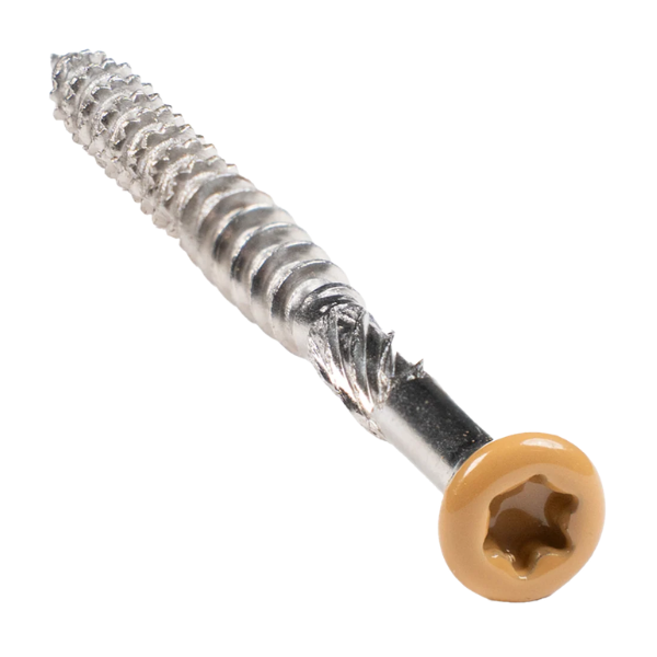 Vis Inox A2 Terrasse Composite Cobra Razorspin 5 x 60mm Cedar x 50