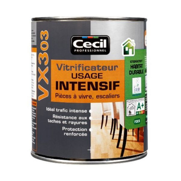 Vitrificateur Intensif Cecil VX303 Incolore Sat 1L 