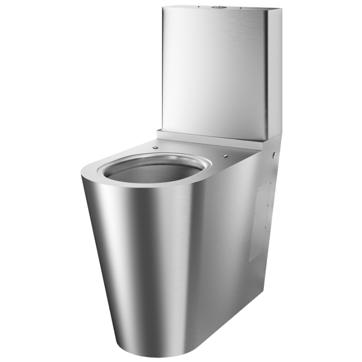 WC Monobloc PMR Inox 304 Delabie 700 Poli satiné 110790