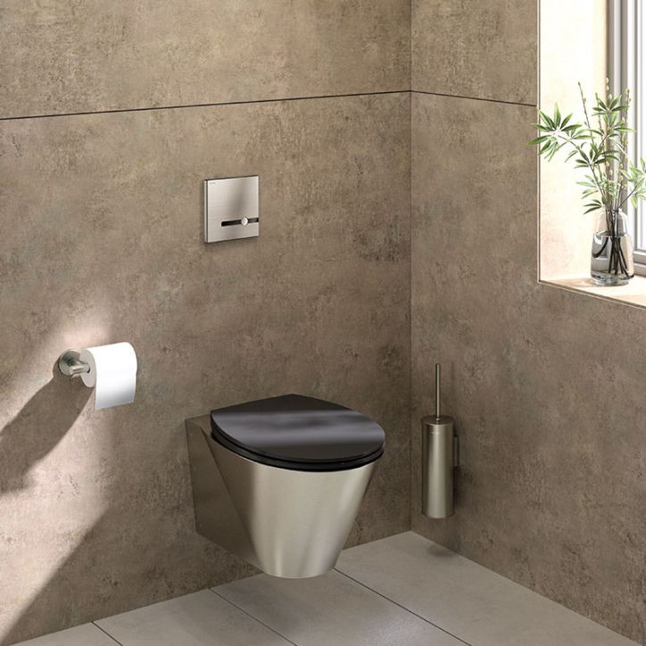 WC suspendu Inox 304 Delabie BCN S Double fintion 110112