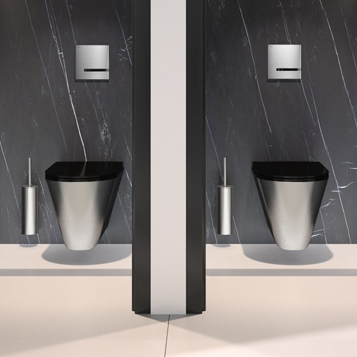 WC suspendu Inox 304 Delabie S21 P Poli satiné 110310