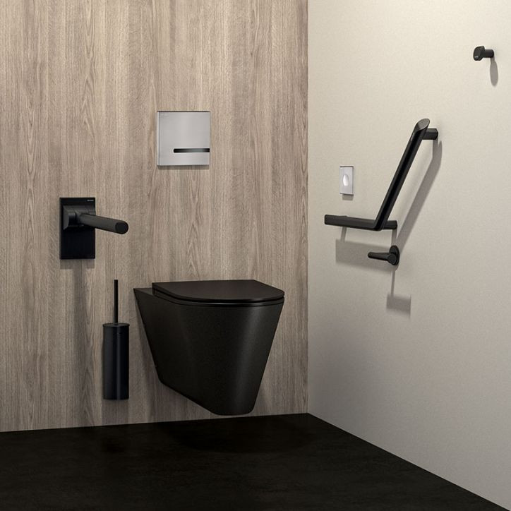 WC suspendu Inox 304 Delabie S21 S Noir mat 110310BK