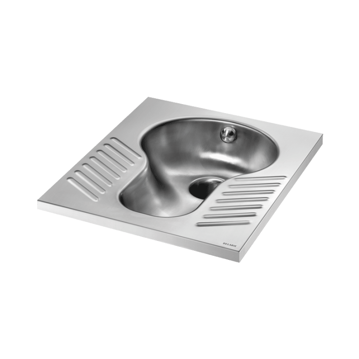 WC turc à encaster Inox 304 Delabie SHA XS Poli satiné 113710