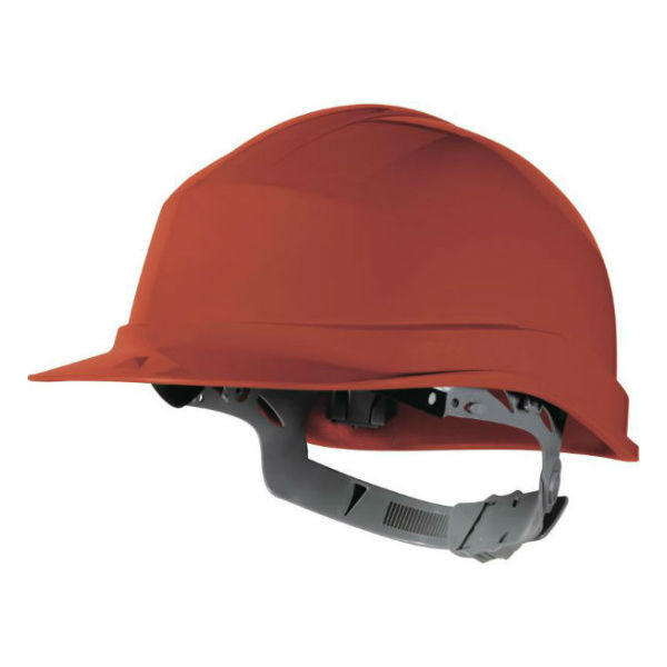 Casque de Chantier DeltaPlus Zircon 1 Rouge, Taille Ajustable