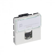 Prise RJ45 Legrand Cat 6A STP Blindage Métal Mosaic 2 Modules 076576