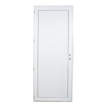 Porte de service en PVC panneau plein droite, 205 x 90 cm