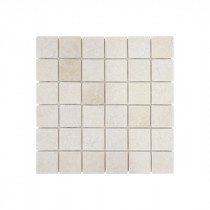 Mosaïque Beige Vieilli Marbre Droit 1111, Plaque 30,5 x 30,5 x 1 cm