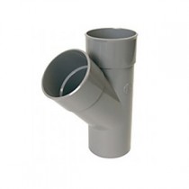 Embranchement PVC batiment 45° Y male/femelle DN 100/80, l'unité 