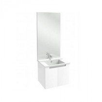 Meuble salle de bain Struktura Jacob Delafon 60 cm/portes, Blanc