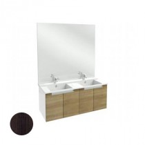 Meuble salle de bain Struktura Jacob Delafon 120 cm/portes Chêne foncé