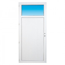 Porte de service pvc OCCULUS poussant droit, 215 x 90 cm