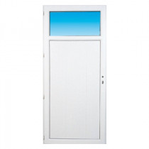 Porte de service pvc OCCULUS poussant droit, 215 x 90 cm