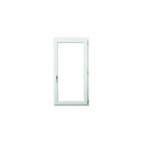 Fenêtre PVC 1 Vantail 60 x 40 cm Blanc, Tirant Droit