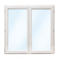 Fenêtre PVC Oscillo-Battant 2 Vantaux 145 x 90 cm Blanc