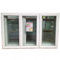 Fenêtre 3 vantaux en PVC, 155 x 180