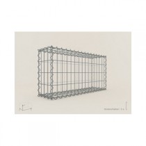 Gabion Rectangulaire 80x40x20 - fil 4 mm - maille 5x10 cm