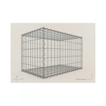 Gabion Rectangulaire 80x50x50 - fil 4 mm - maille 5x10 cm