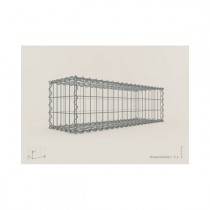 Gabion Rectangulaire 100x30x30 - fil 4 mm - maille 5x5 cm