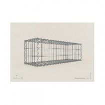 Gabion Rectangulaire 100x30x30 - fil 4 mm - maille 5x5 cm