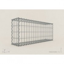Gabion Rectangulaire 100x40x20 - fil 5 mm - maille 5x20 cm