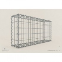 Gabion Rectangulaire 100x50x20 - fil 4 mm - maille 5x10 cm