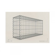 Gabion Rectangulaire 100x50x30 - fil 4 mm - maille 5x5 cm