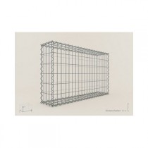 Gabion Rectangulaire 100x60x20 - fil 4 mm - maille 5x10 cm