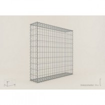 Gabion Cubique 100x100x20 - fil 4 mm - maille 5x10 cm