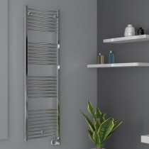 Radiateur sèche serviette eau chaude Cordivari Lisa2, 653W chromé