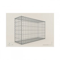 Gabion Rectangulaire 100x60x30 - fil 4 mm - maille 5x10 cm