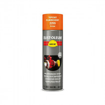 Peinture Finition Hard Hat Rust-Oleum Orange Fluo Aérosol 500 ml