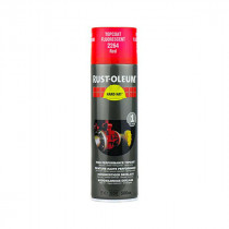 Peinture Finition Hard Hat Rust-Oleum Rouge Fluo Aérosol 500 ml