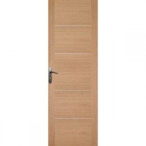 Porte intérieure chêne 4 inserts 204x73 cm