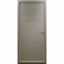 Porte d'entrée Bois prépeint Béa, 215x90cm, poussant gauche