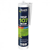 Mastic Collage et Étanchéité Blanc Bostik MSP 107 Multi-Travaux 290 ml