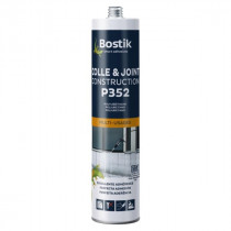 Mastic Colle & Joint Gris béton Bostik P352 Multi-usages 300 ml