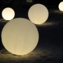 Sphère lumineuse diamètre 118 cm, couleur au choix, l'unité