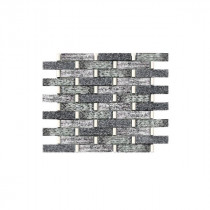 Mosaïque Gris en Verre et Pierre 3698, 34,5 x 30 x 0,8 cm