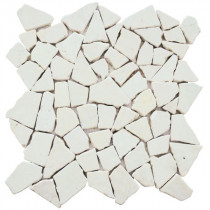 Mosaïque Crême Marbre Mixte 4117, Plaque 30 x 30 x 1 cm