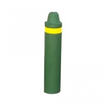 Borne anti-stationnement caoutchouc, D 18.5 cm, H 91 cm couleur verte