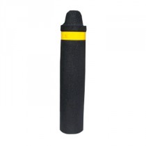 Borne anti-stationnement caoutchouc, D 18.5 cm, H 91 cm couleur noire