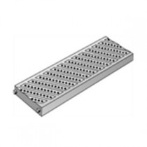 Grille de caniveau renforcée PVC 130x500mm, Grise, par 10 U, soit 5 ml