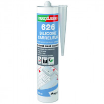 Mastic 626 Silicone Carreleur Noir ParexLanko, 300 ml