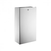 Poubelle Murale Delabie Inox 16 litres Poli Brillant 6611