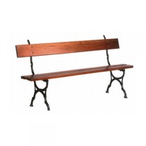 Banc de jardin Loiselet en fonte style liane 2000x860mm, l'unité