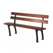 Banc de jardin Loiselet en fonte style ville 2000x710mm, l'unité