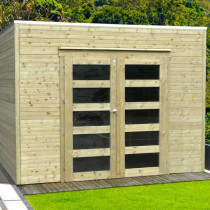 Abri de jardin bois autoclave SOLID modèle BARI 298 x 290 cm