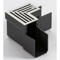 Angle 90° pour Caniveau ACO Slimline A15, Grille Inox 304